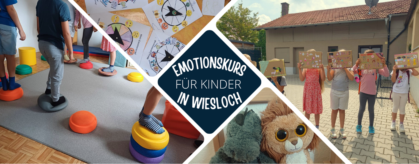 Lachende und glückliche Kinder spielen und zeigen die Freude und positive Stimmung, die dein Kind in unserem Emotionskurs erleben wird.