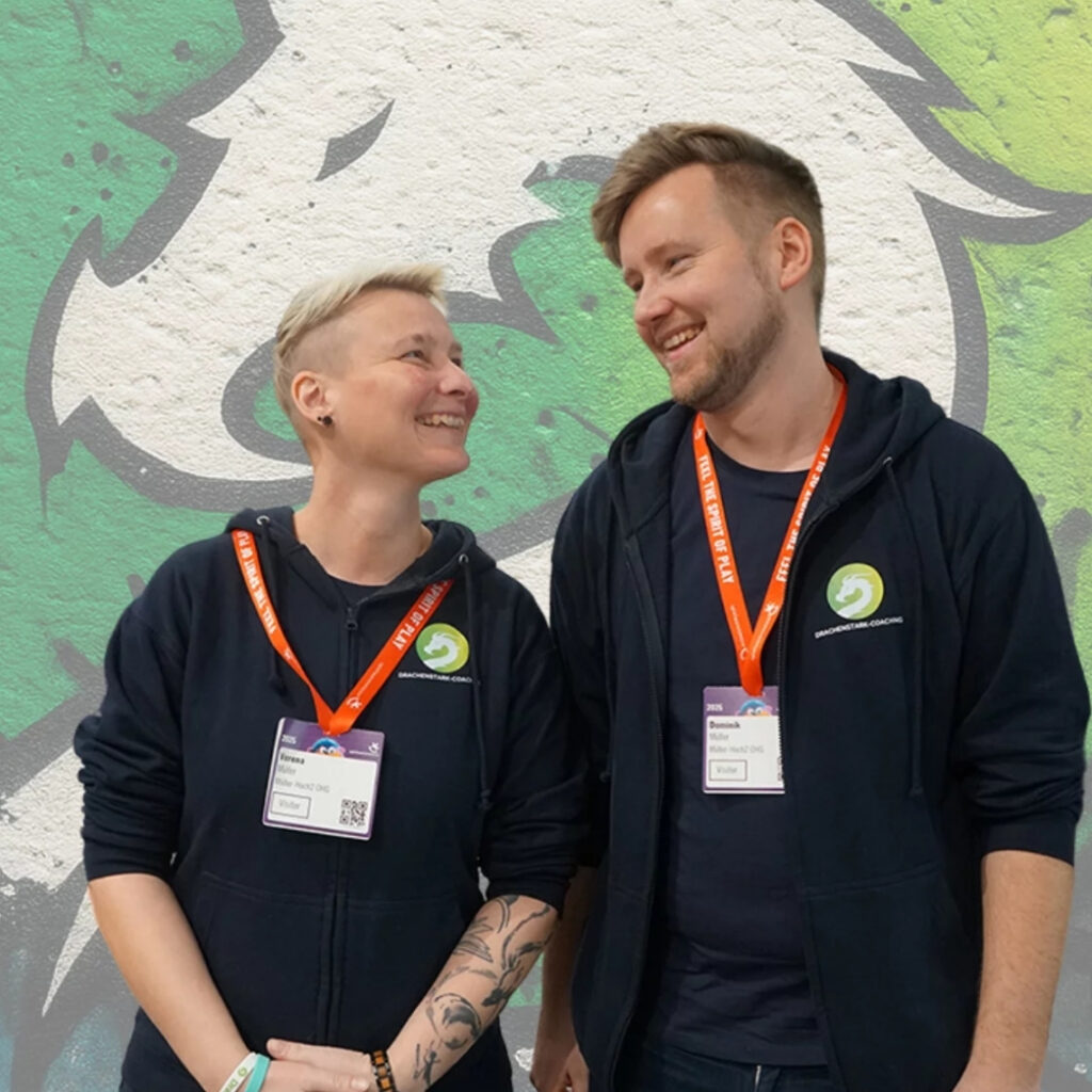 Verena und Dominik Müller- Geschwister und Gründerteam von Gemeinsam Drachenstark