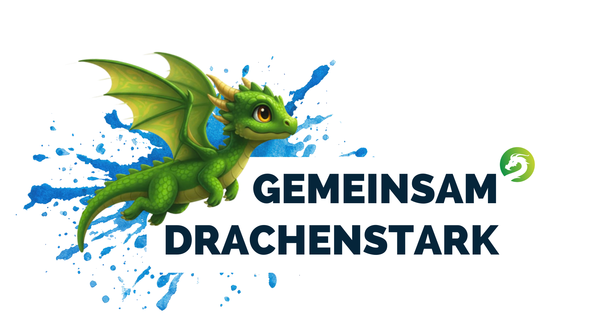 Logo Gemeinsam Drachenstark White
